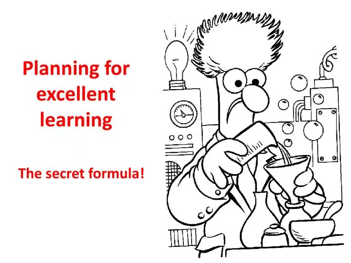 planning for excellent learning