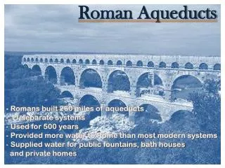 Roman Aqueducts