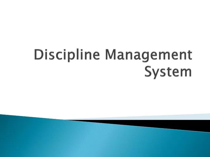 discipline management system