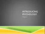 Introducing Psychology - slide 1