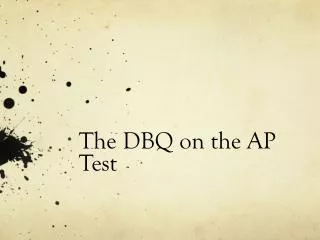 The DBQ on the AP Test