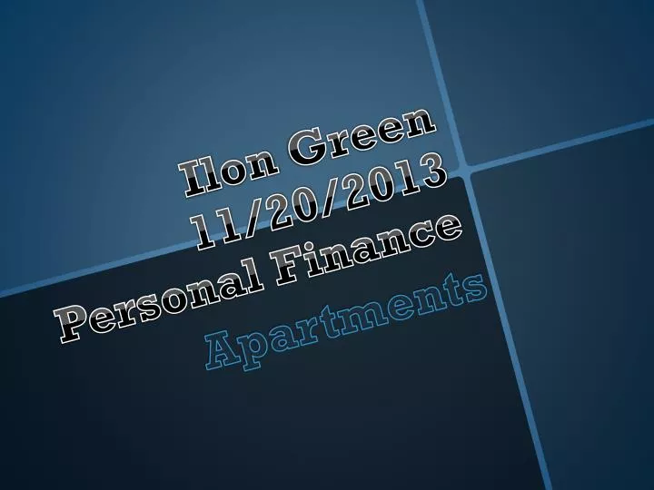 ilon green 11 20 2013 personal finance