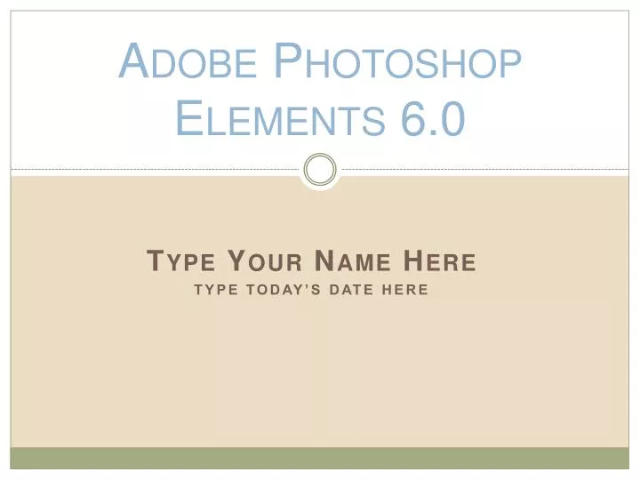 adobe photoshop elements 6 0