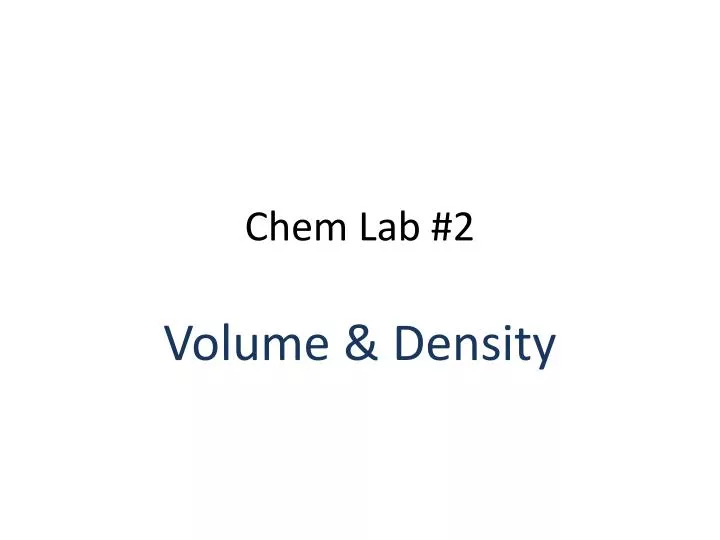 chem lab 2