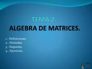 tema 2 algebra de matrices