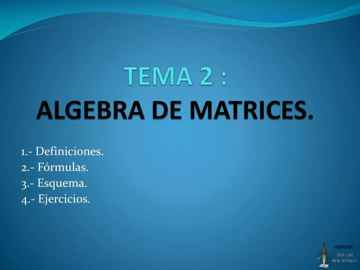 tema 2 algebra de matrices