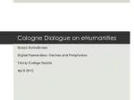 Cologne Dialogue on eHumanities - slide 1