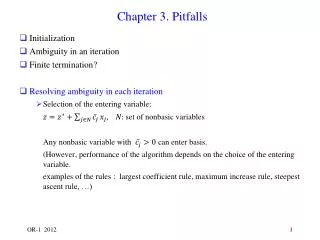 Chapter 3. Pitfalls