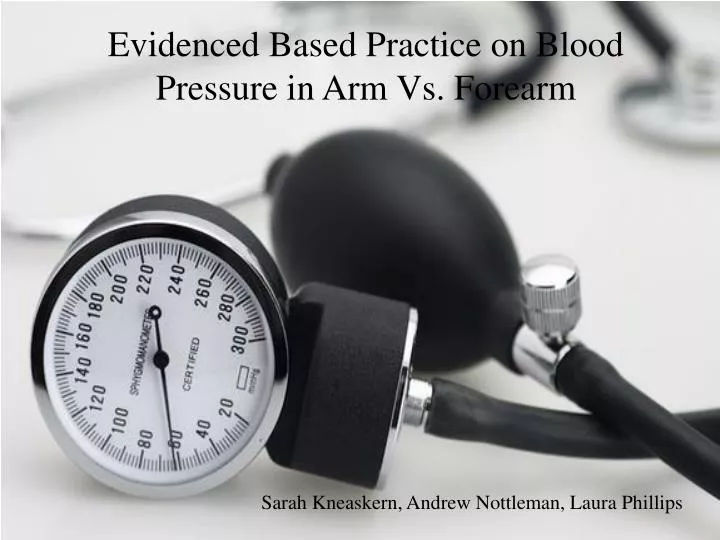 evidenced based practice on blood pressure in arm vs forearm