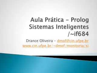 aula pr tica prolog sistemas inteligentes if684