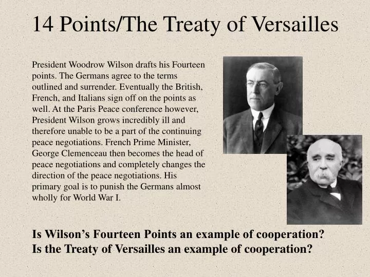 14 points the treaty of versailles