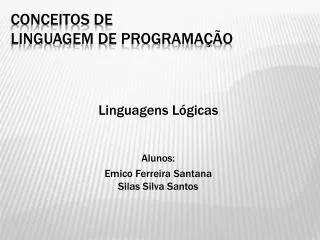 linguagens l gicas alunos emico ferreira santana silas silva santos