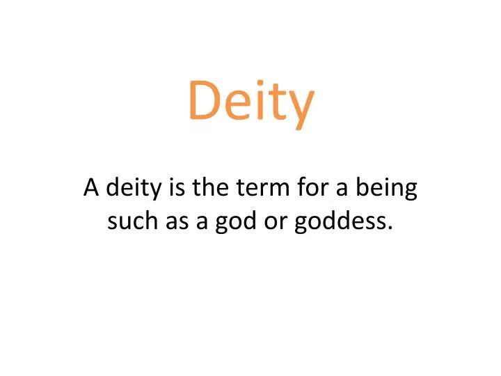 deity