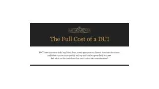 The Full Cost Of A DUI