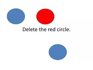 Delete the red circle.