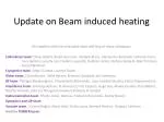 Update on Beam induced heating - slide 1