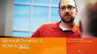 Microsoft Dynamics SL NOW &amp; NEXT