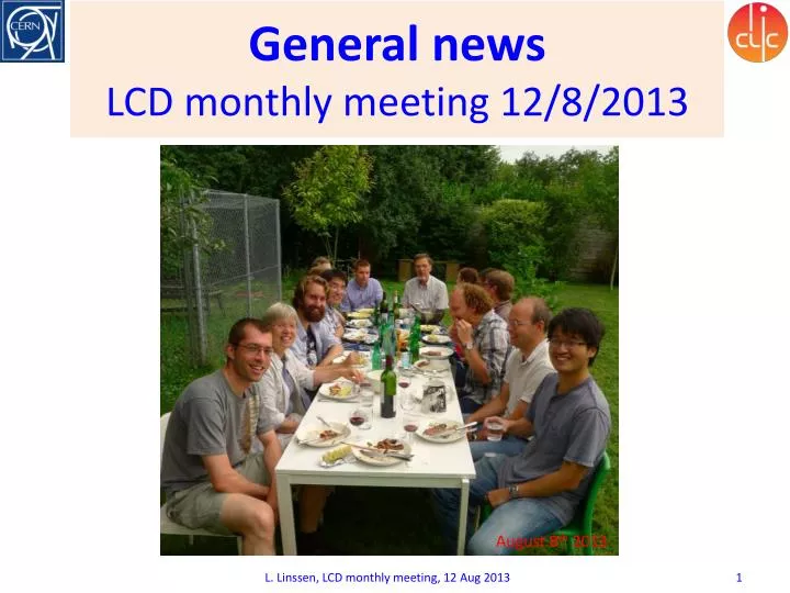 general news lcd monthly meeting 12 8 2013