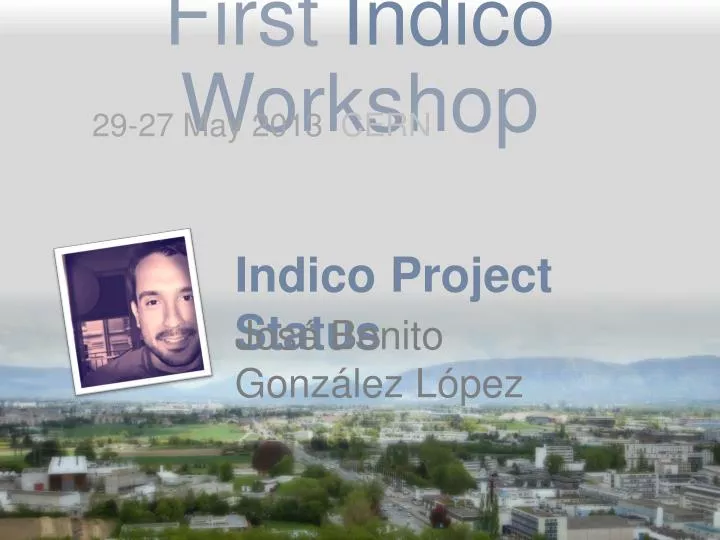 first indico workshop