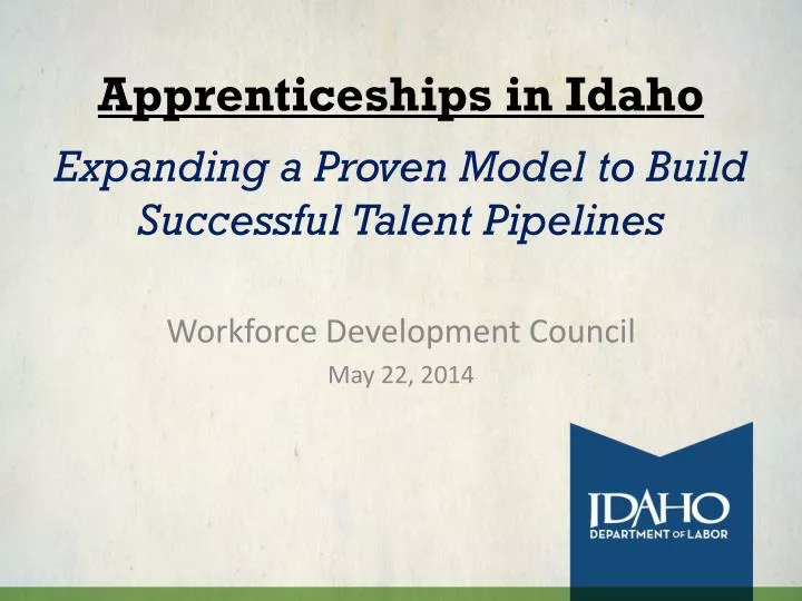 apprenticeships in idaho e xpanding a proven model to build successful talent pipelines