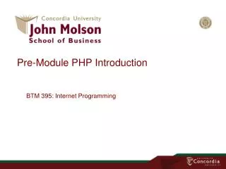 pre module php introduction