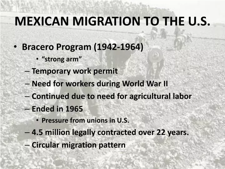 mexican migration to the u s