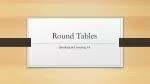 Round Tables - slide 1