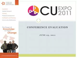 Conference Evaluation June 23, 2011