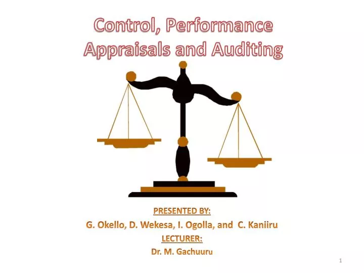 control performance appraisals and auditing
