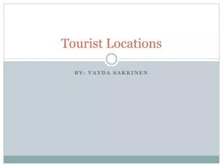 Tourist Locations