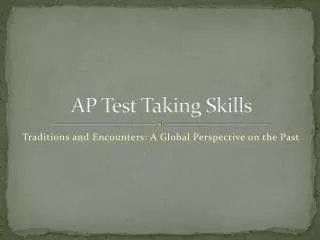 AP Test Taking Skills
