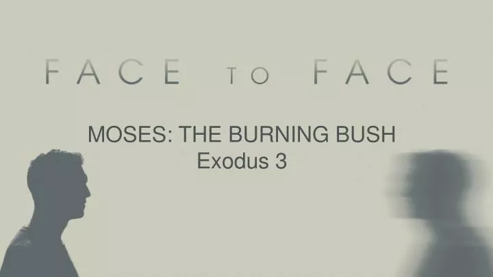 moses the burning bush exodus 3