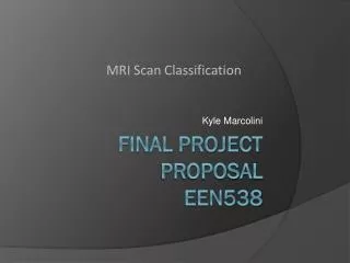 Final Project Proposal EEN538