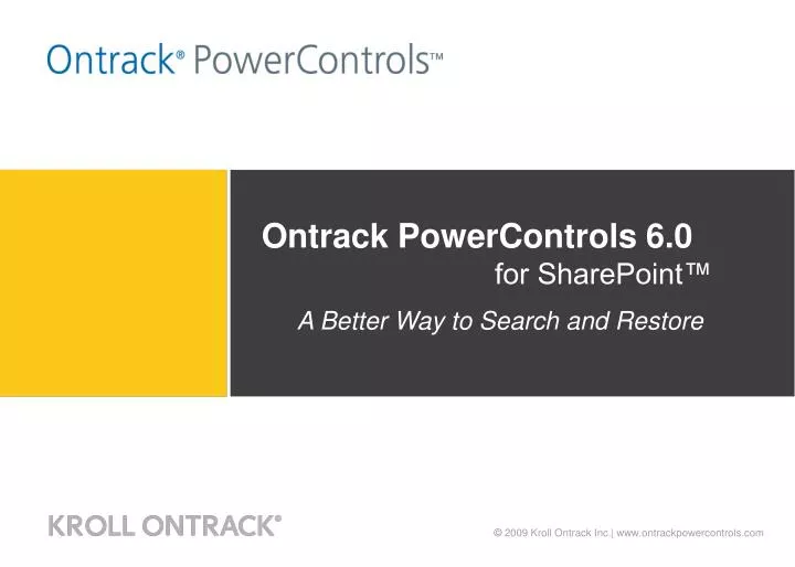 ontrack powercontrols 6 0 for sharepoint