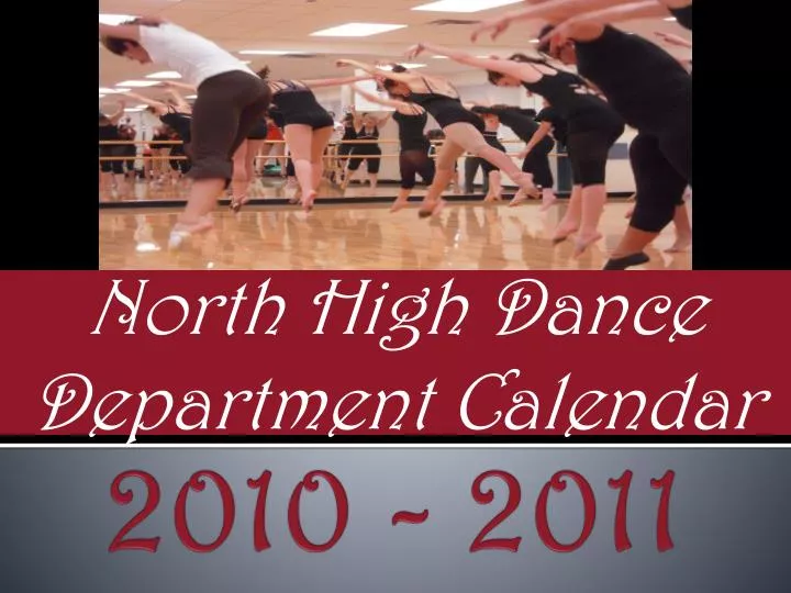 north high dance department calendar
