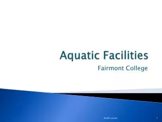 Aquatic Facilities