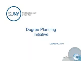 Degree Planning Initiative
