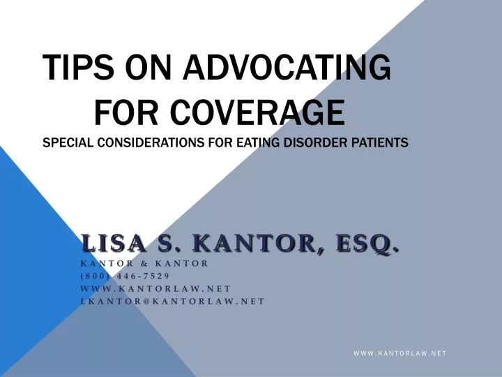tips on advocating for coverage special considerations for eating disorder patients