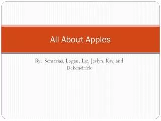 all about apples