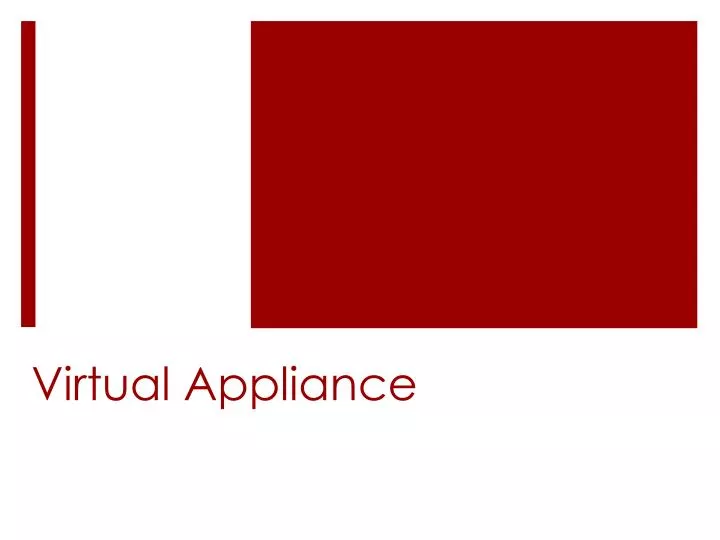 virtual appliance