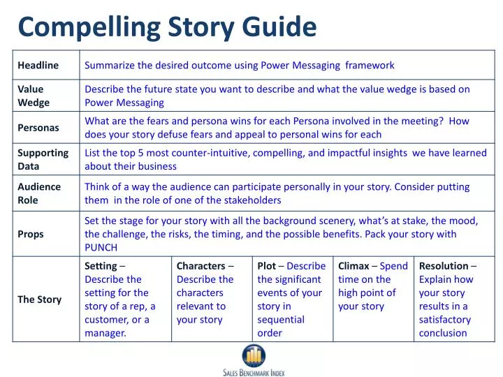 compelling story guide