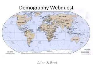 Demography Webquest