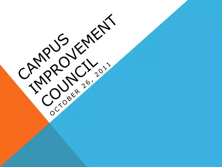 campus improvement council