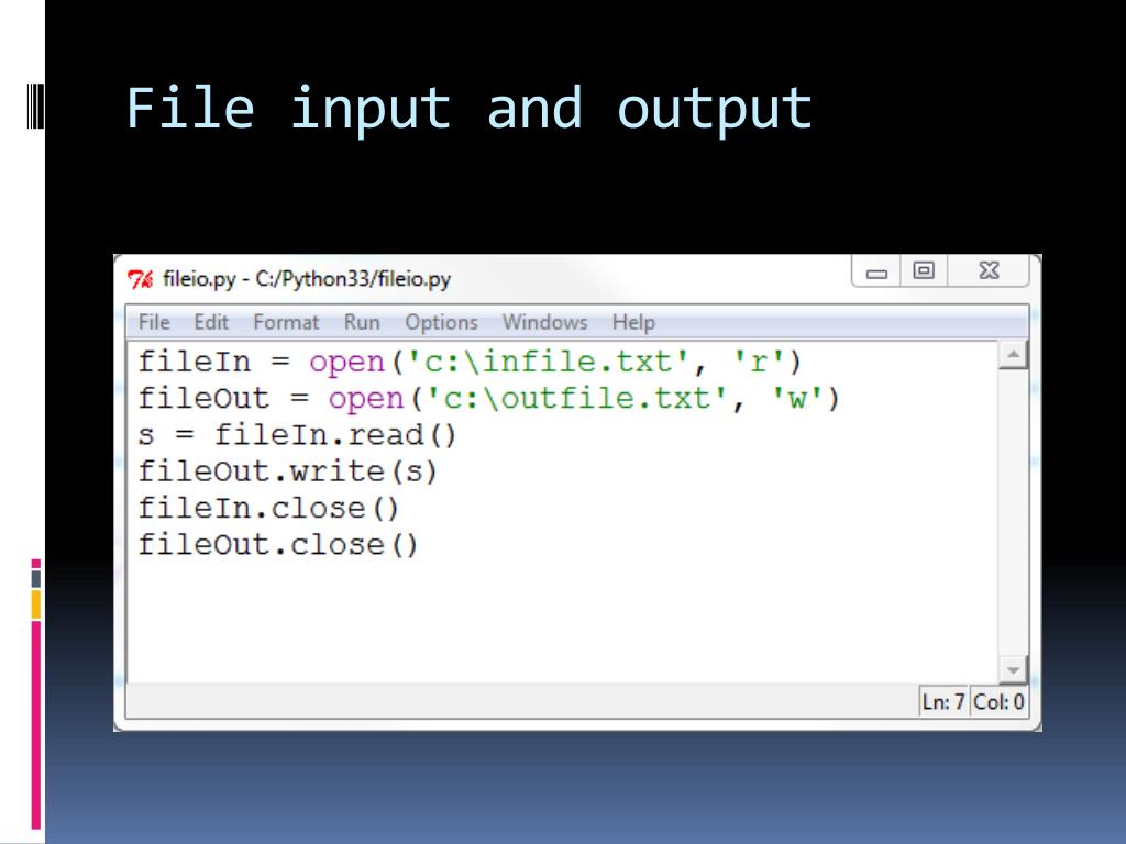 PPT - File input and output PowerPoint Presentation, free download - ID ...
