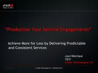 Juan Manrique CEO eTask Technologies Ltd