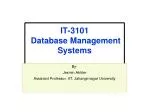 IT-3101 Database Management Systems - slide 1