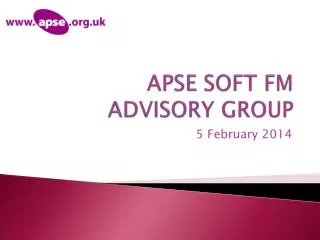APSE SOFT FM ADVISORY GROUP