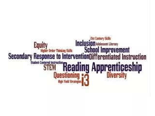 Reading Apprenticeship i3 Grant