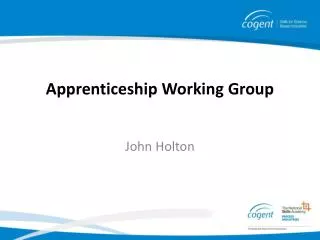 Apprenticeship Working Group