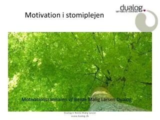 motivation i stomiplejen